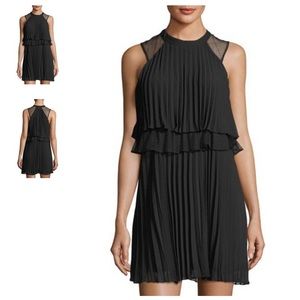 BCBGeneration Cocktail Pleated Lace Dress Medium